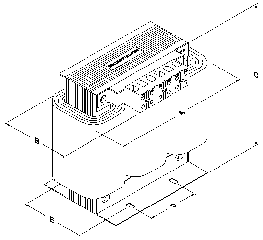 Line Reactor general dimensions