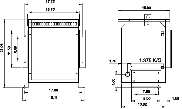 Isolation Transformer general dimensions