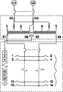 II Single phase connection